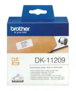 Nalepke za tiskalnik Brother DK11209 Small Address Label 29mm x 62mm x 800 – fotografija izdelka