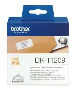 Nalepke za tiskalnik Brother DK11209 Small Address Label 29mm x 62mm x 800 – fotografija izdelka