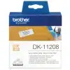 Nalepke za tiskalnik Brother DK11208 večje nalepke bela rola s črnim izpisom – 38mm x 90mm 400 kos – fotografija izdelka